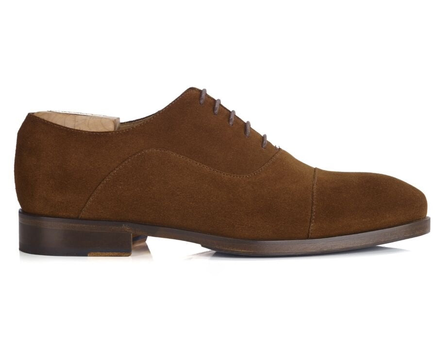 Zapatos Oxford de Ante para Hombre en Color Marrón