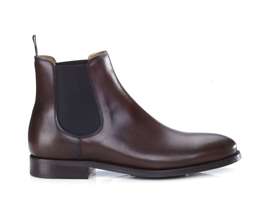 Botines Chelsea de Piel Marrón